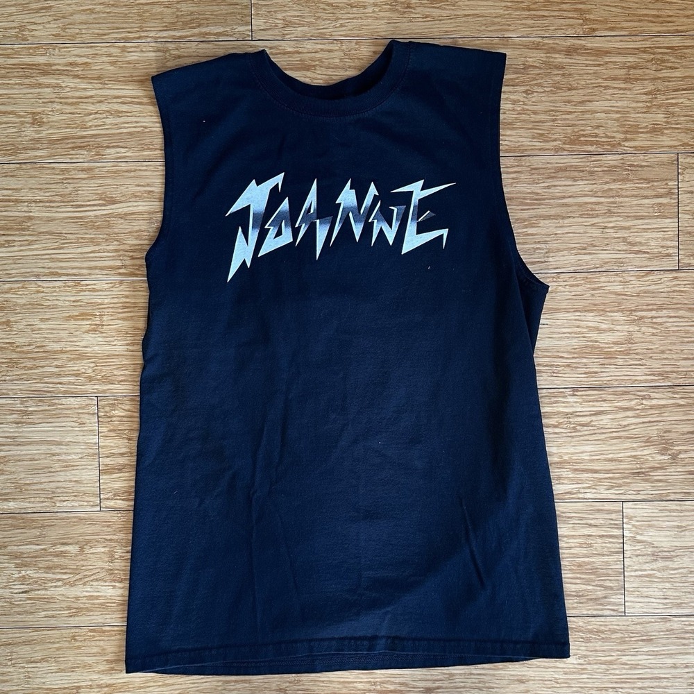 Lady Gaga 2011 Tour Shirt Women's Medium  Sleeveless Tank Top Joanne Black